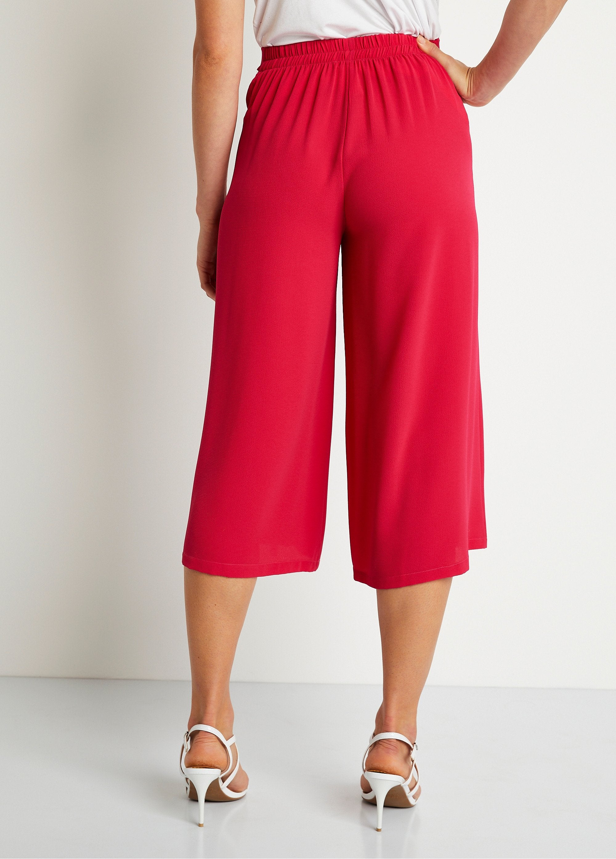 Pantalón_culotte_largo_cintura_semielástica_fucsia_liso_DO1_slim