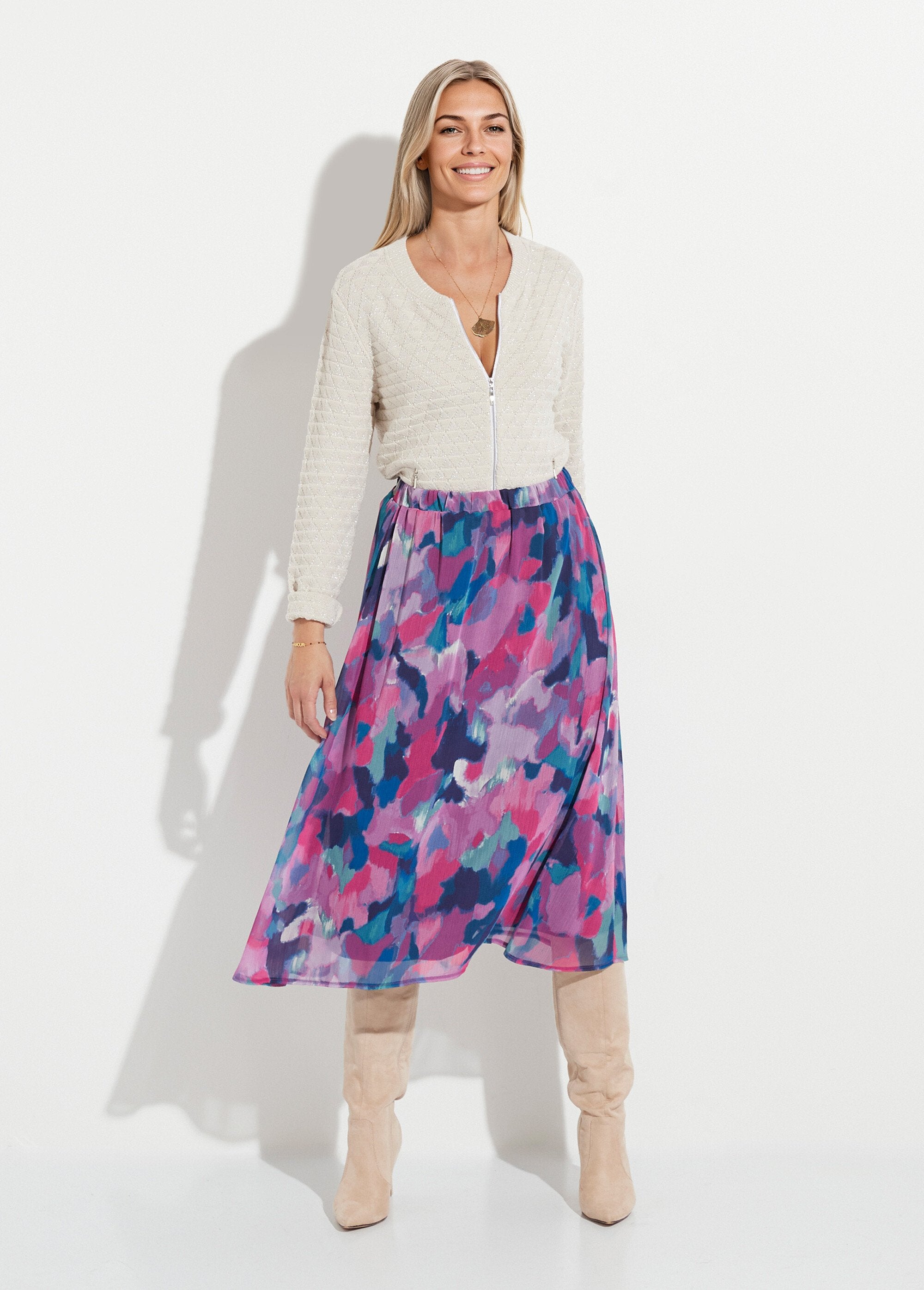 Falda_larga_de_voile_estampada_con_cintura_elástica_Multicolor_SF1_slim