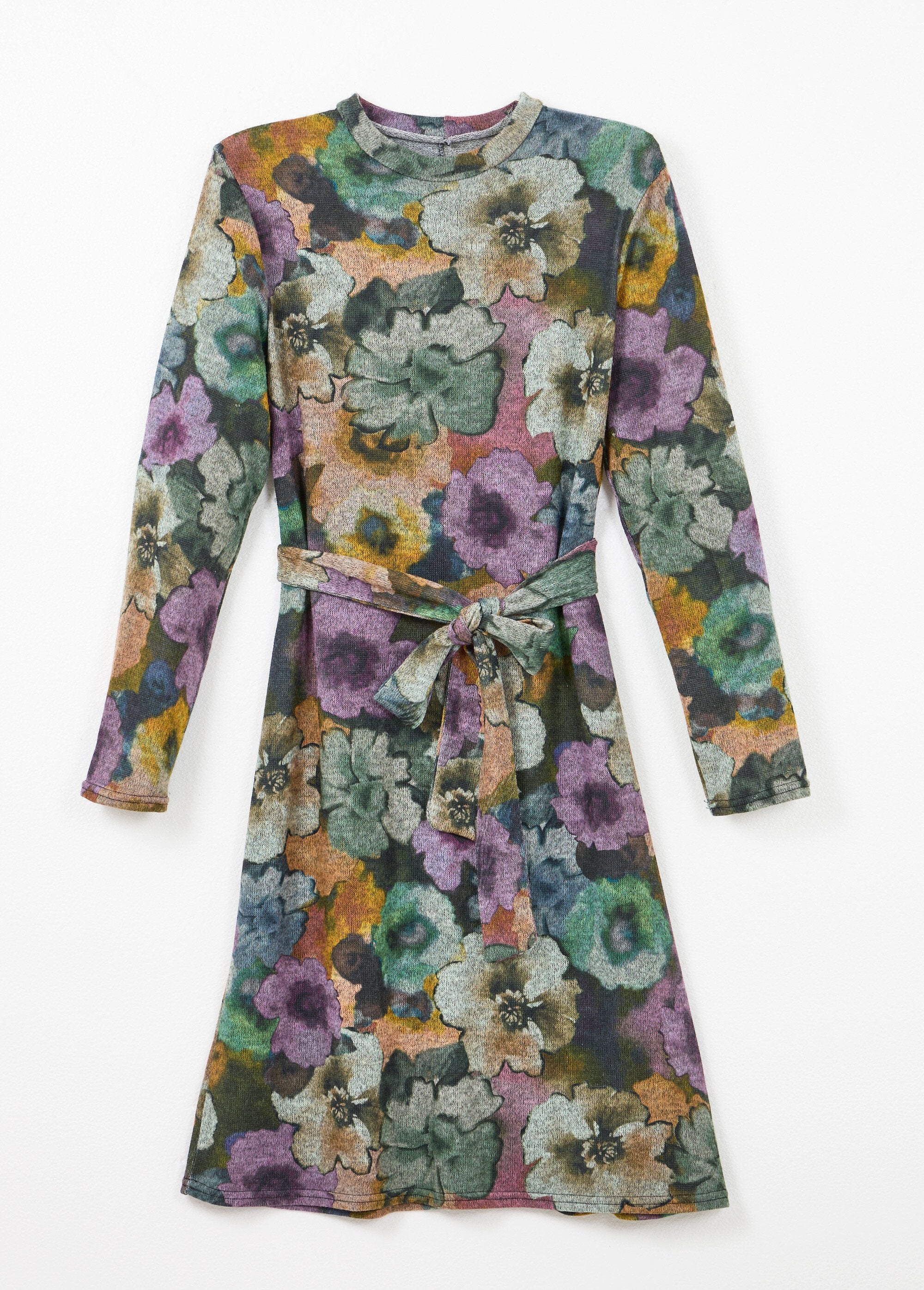 Vestido_recto_estampado_con_cinturón_y_cuello_alto_en_punto_cálido_Gris_y_Parma_AP1_slim