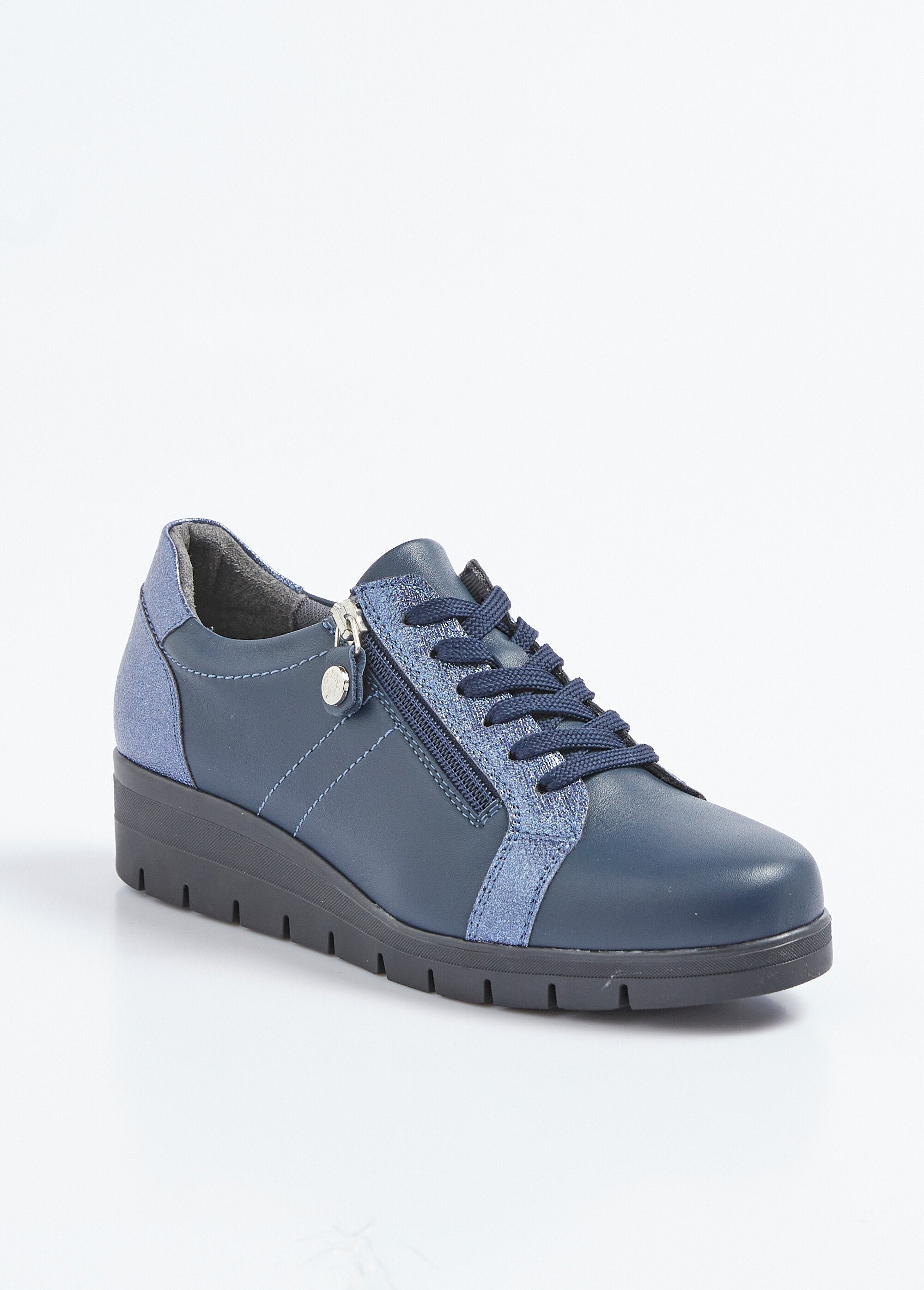 Baskets_bi-matière_lacées_zippées_largeur_confort_Bleu_FA1_slim