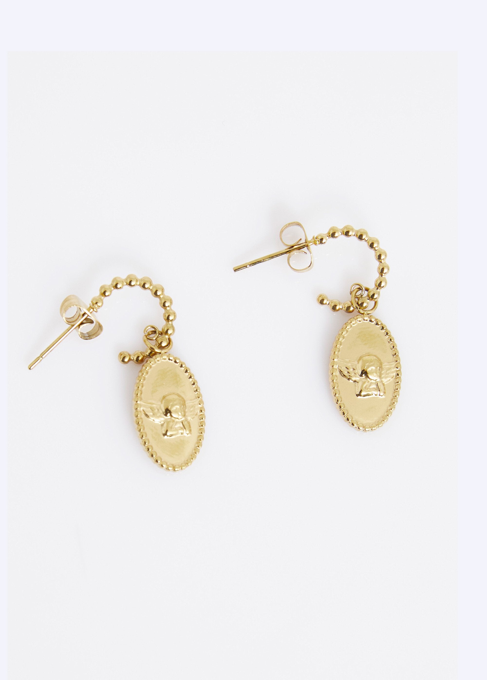 Pendientes_de_ángel_de_acero_inoxidable_Dorado_FA1_slim