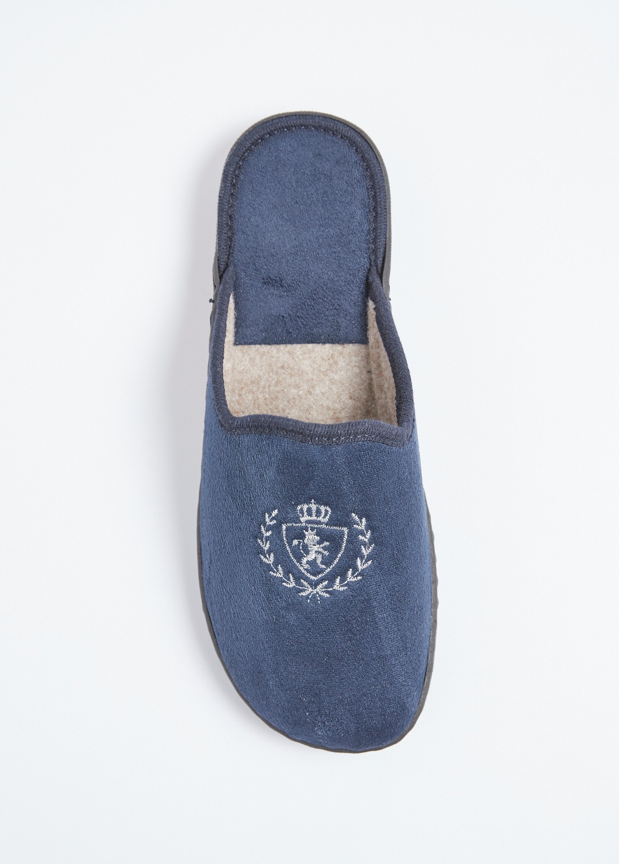 Chaussons_mules_largeur_confort_textile_velouté_brodé_Marine_OV1_slim