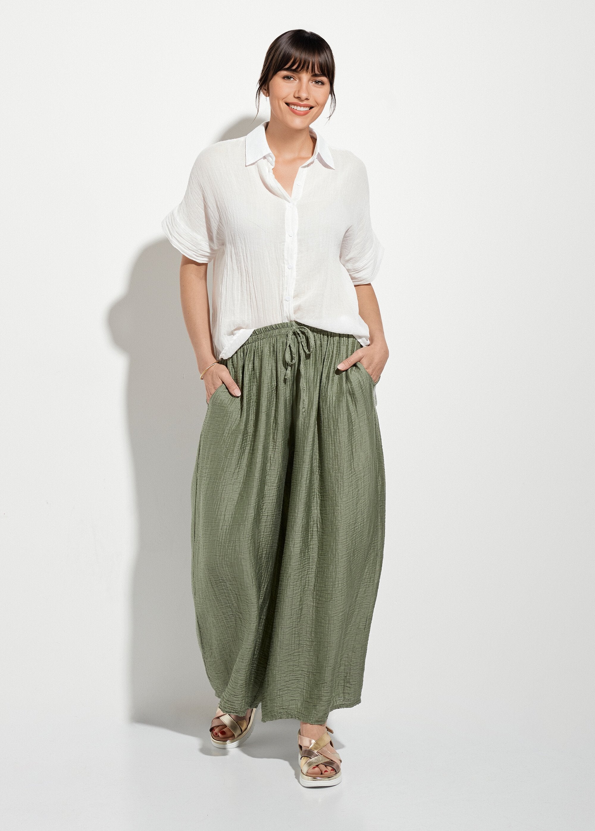Blusa_de_voile_arrugada_de_manga_corta_Blanco,_Blanca_SF1_slim