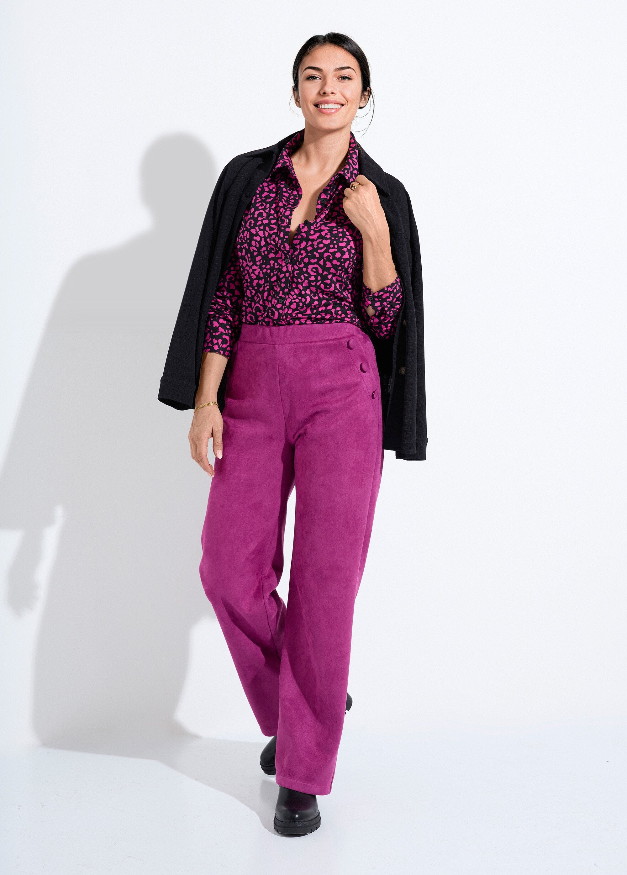 Blusa_de_punto_cálida_con_estampado_de_piel_animal_Negro_y_fucsia_SF1_slim
