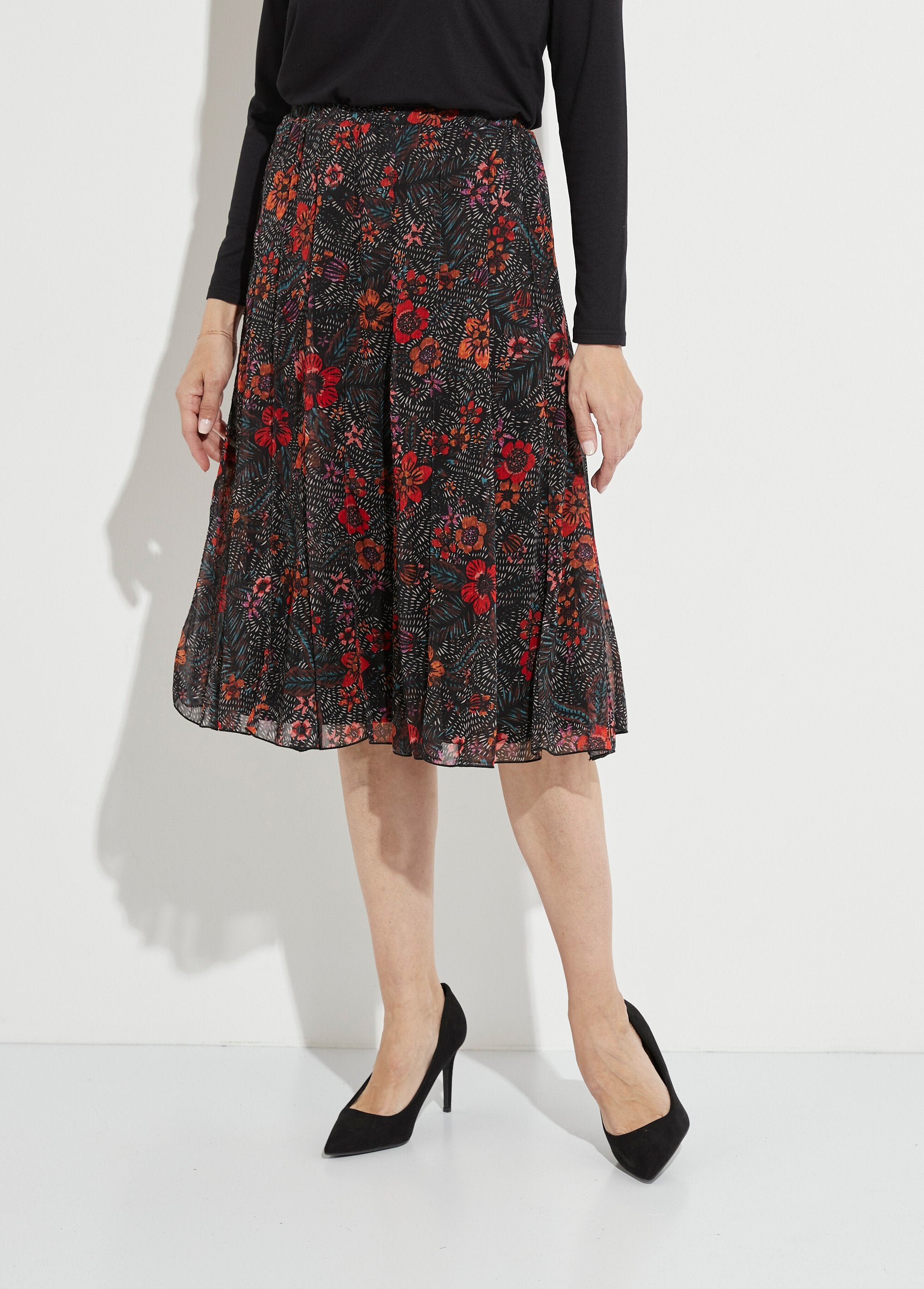 Falda_larga_acampanada_de_gasa_floral_Negro_y_rojo_FA1_slim