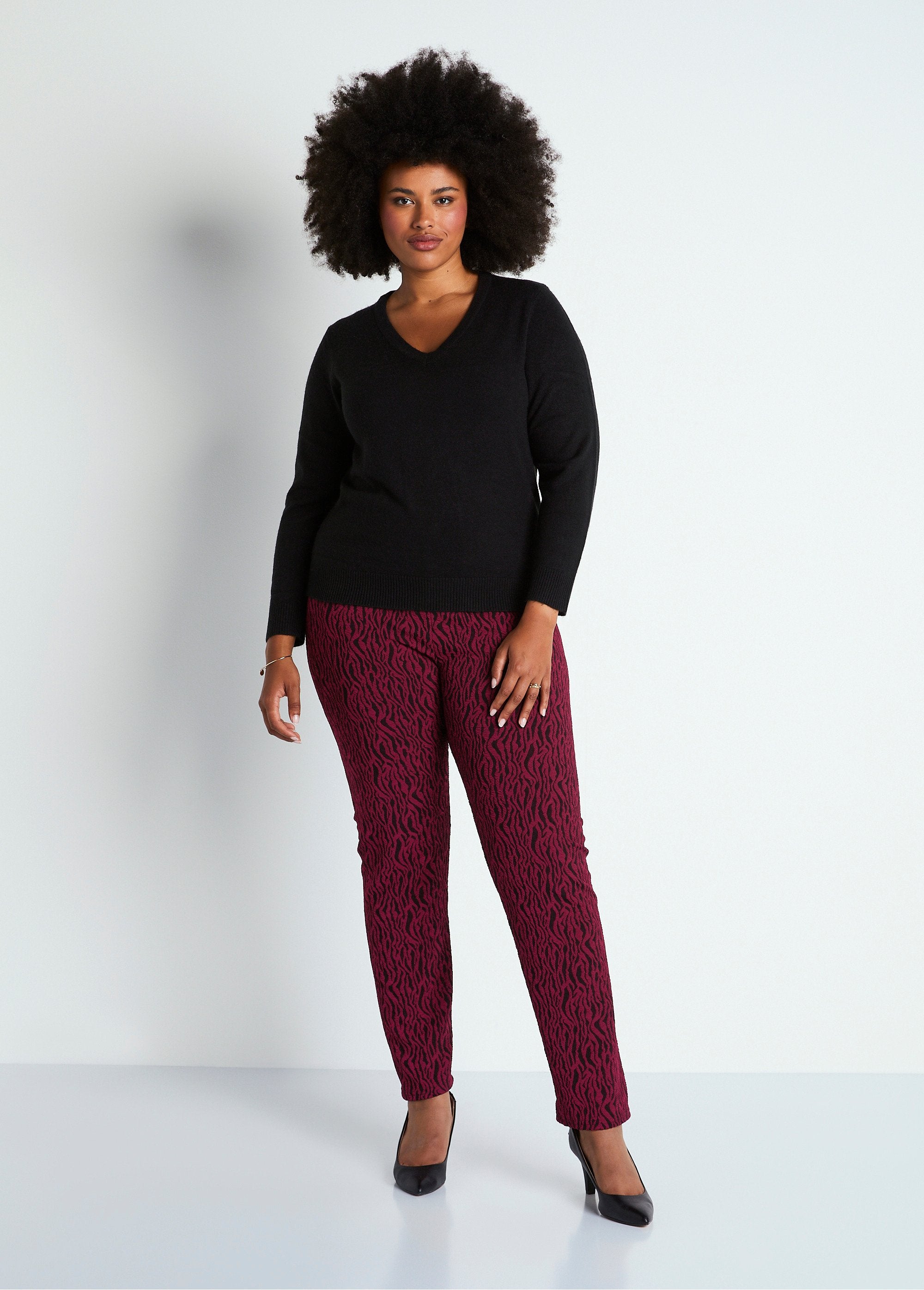 Leggings_de_punto_jacquard_con_cintura_elástica_cebra_burdeos_SF1_curvy