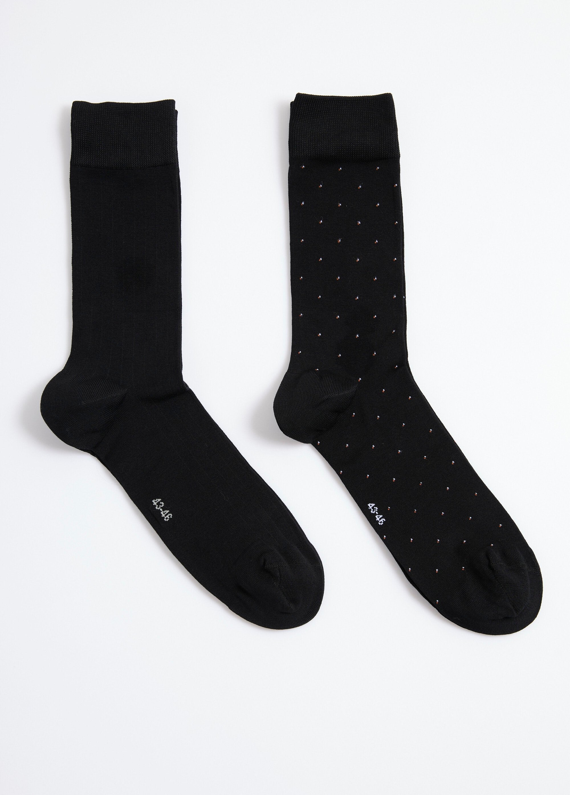 Pack_de_2_calcetines_de_lunares_y_canalé_Negro_DE1_slim