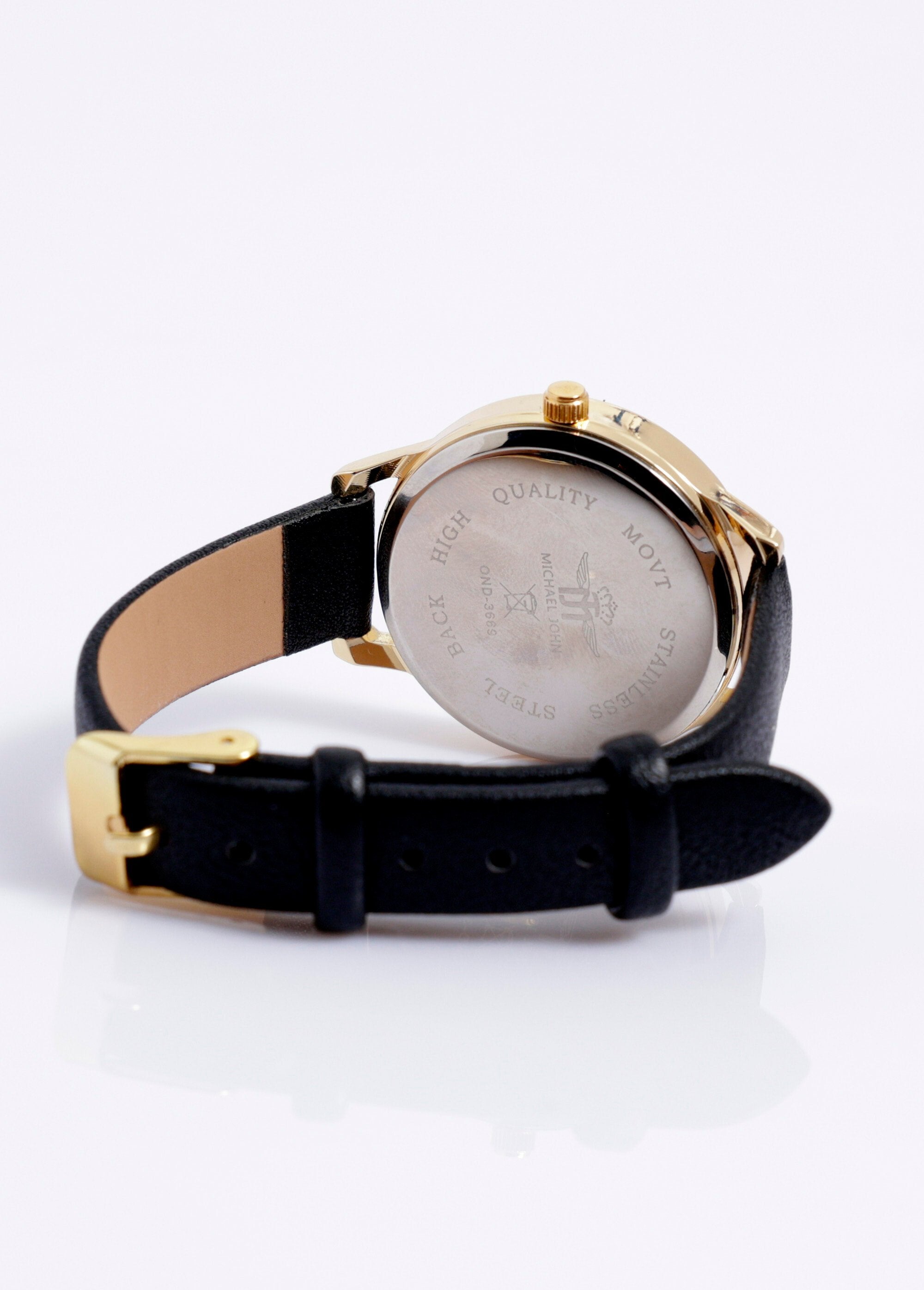 Reloj_redondo_de_metal_con_correa_de_piel_sintética_Oro_negro_DO1_slim