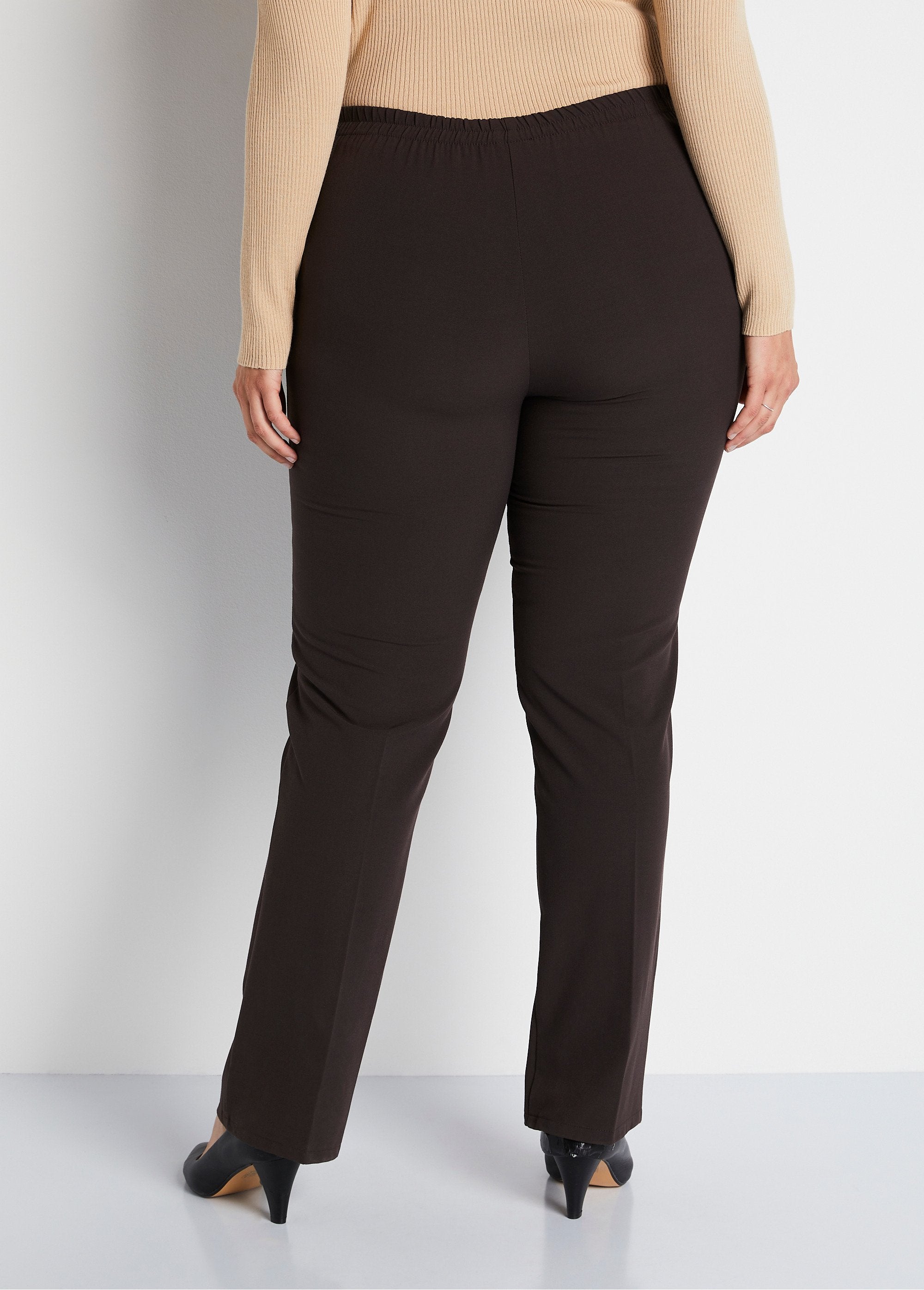 Pantalón_recto_con_cintura_semielástica_Castaño_DO1_curvy