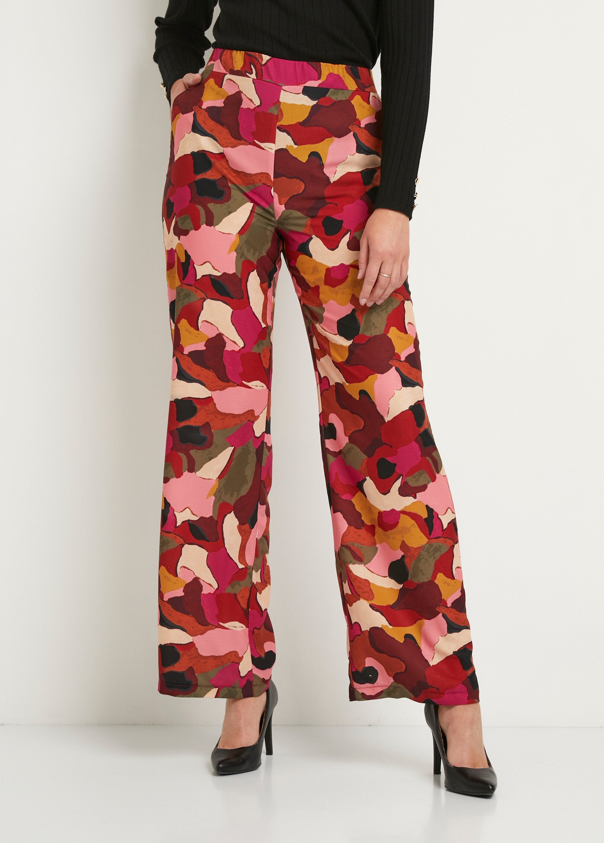 Pantalón_ancho_estampado_con_cintura_semielástica_Rose_et_marron_FA1_slim