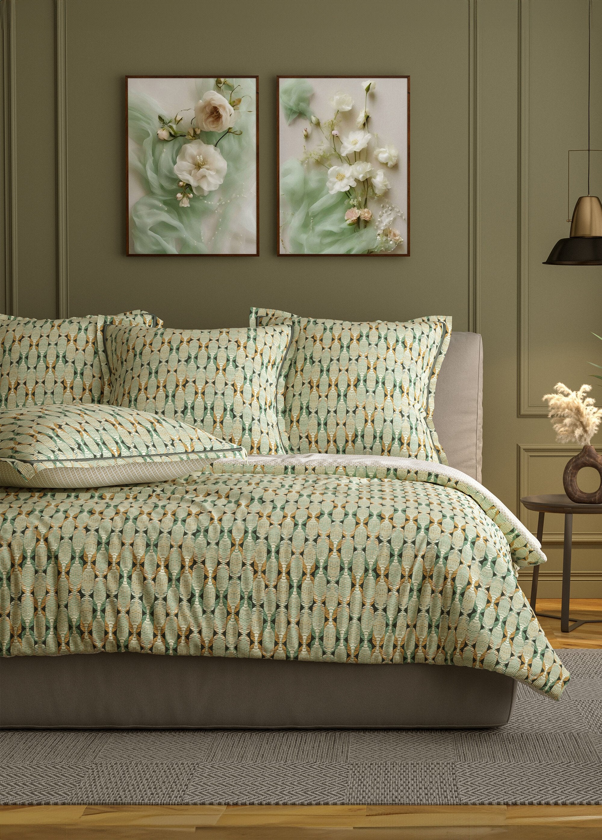 Juego_de_cama_de_4_piezas_con_sábana_encimera,_étnico_Estampado_verde_FA1_slim