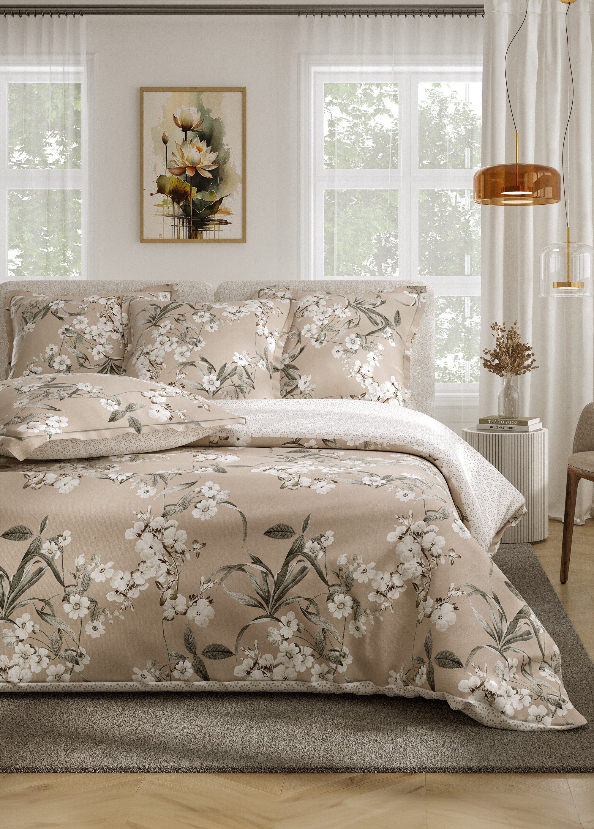 Juego_de_cama_de_percal_de_4_piezas_con_sábana_encimera,_color_sepia_Estampado_beige_FA1_slim