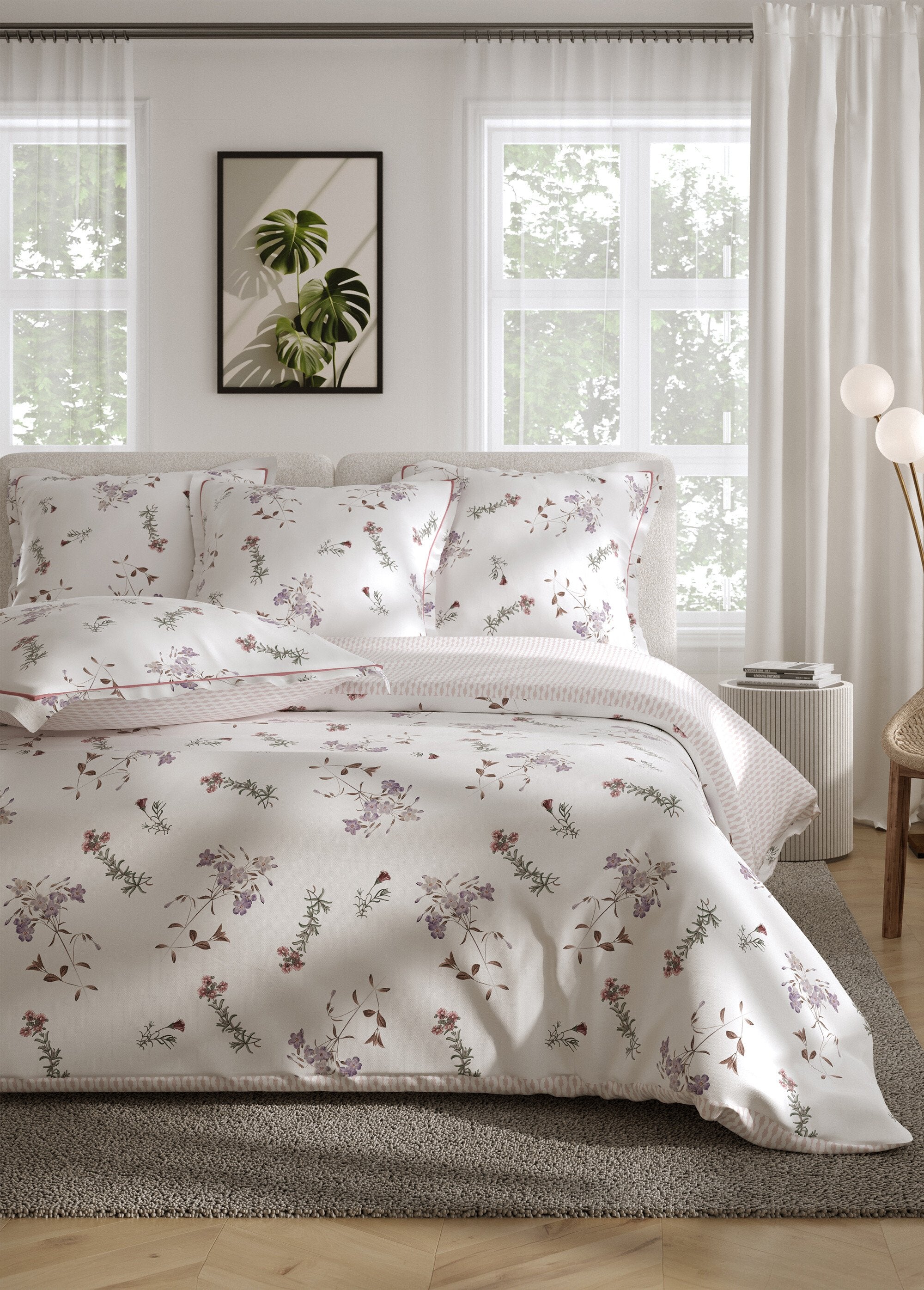Juego_de_cama_de_percal_de_4_piezas_con_sábana_encimera,_violetas_Imprimir_blanco_FA1_slim