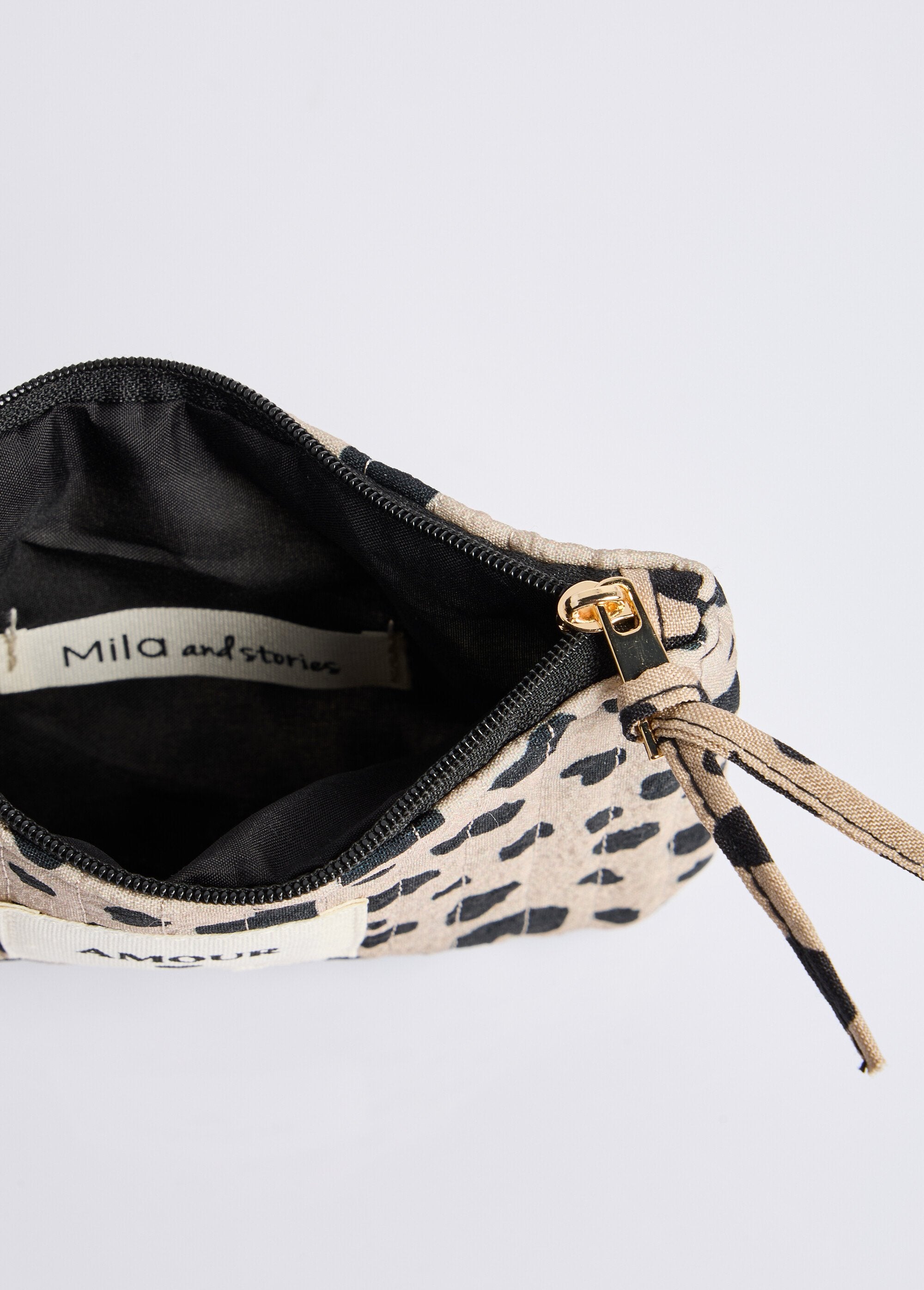 Porte_monnaie_à_message,_motif_animalier_Beige_et_noir_DE1_slim