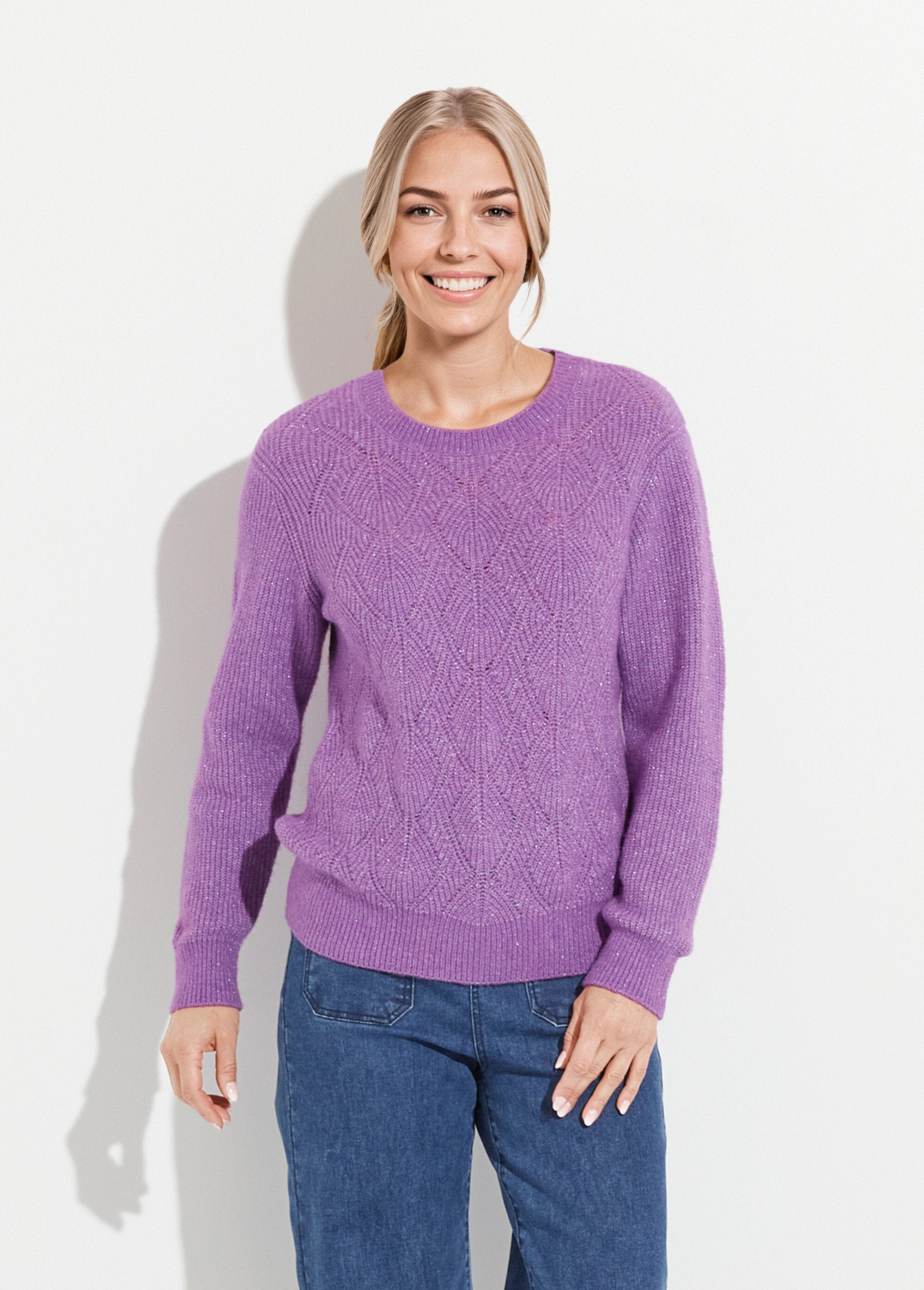Pull_doux_maille_ajourée_fibres_recyclées_et_laine_Violet_FA1_slim