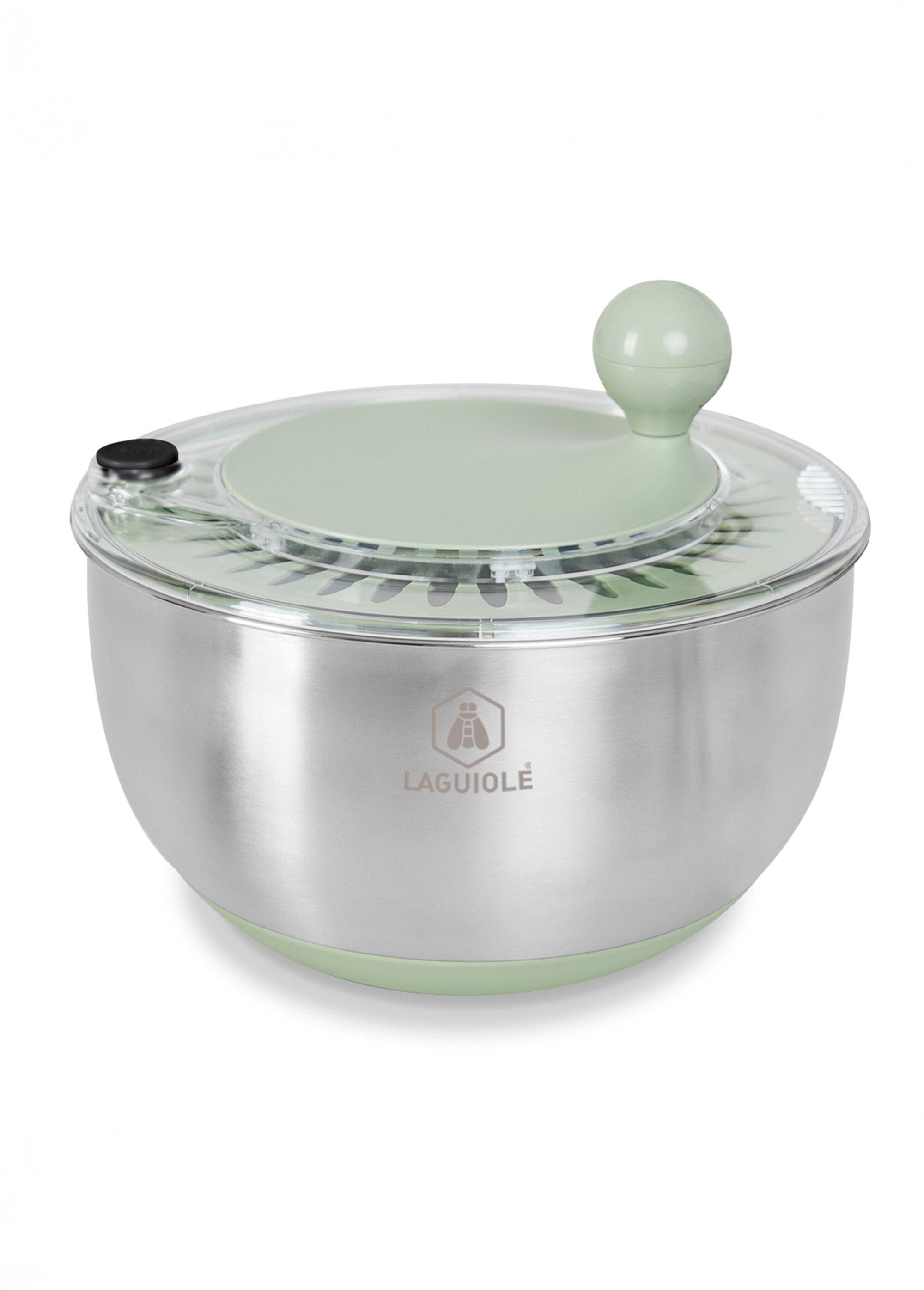Ensaladera_de_acero_inoxidable/centrifugadora_de_ensaladas_2_en_1_Oliva_y_gris_FA1_slim