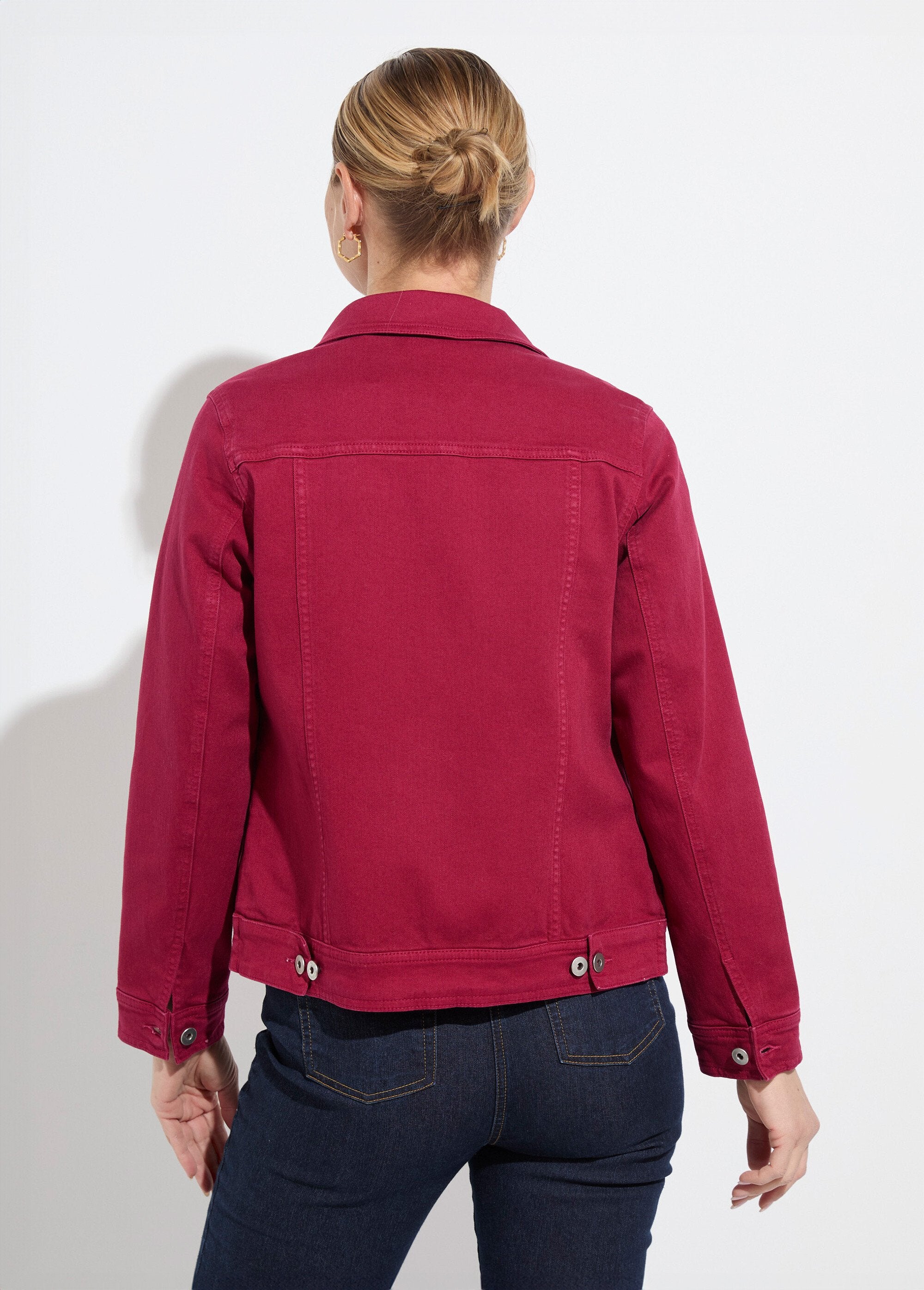 Veste_en_jean_droite_boutonnée_Grenat_DO1_slim