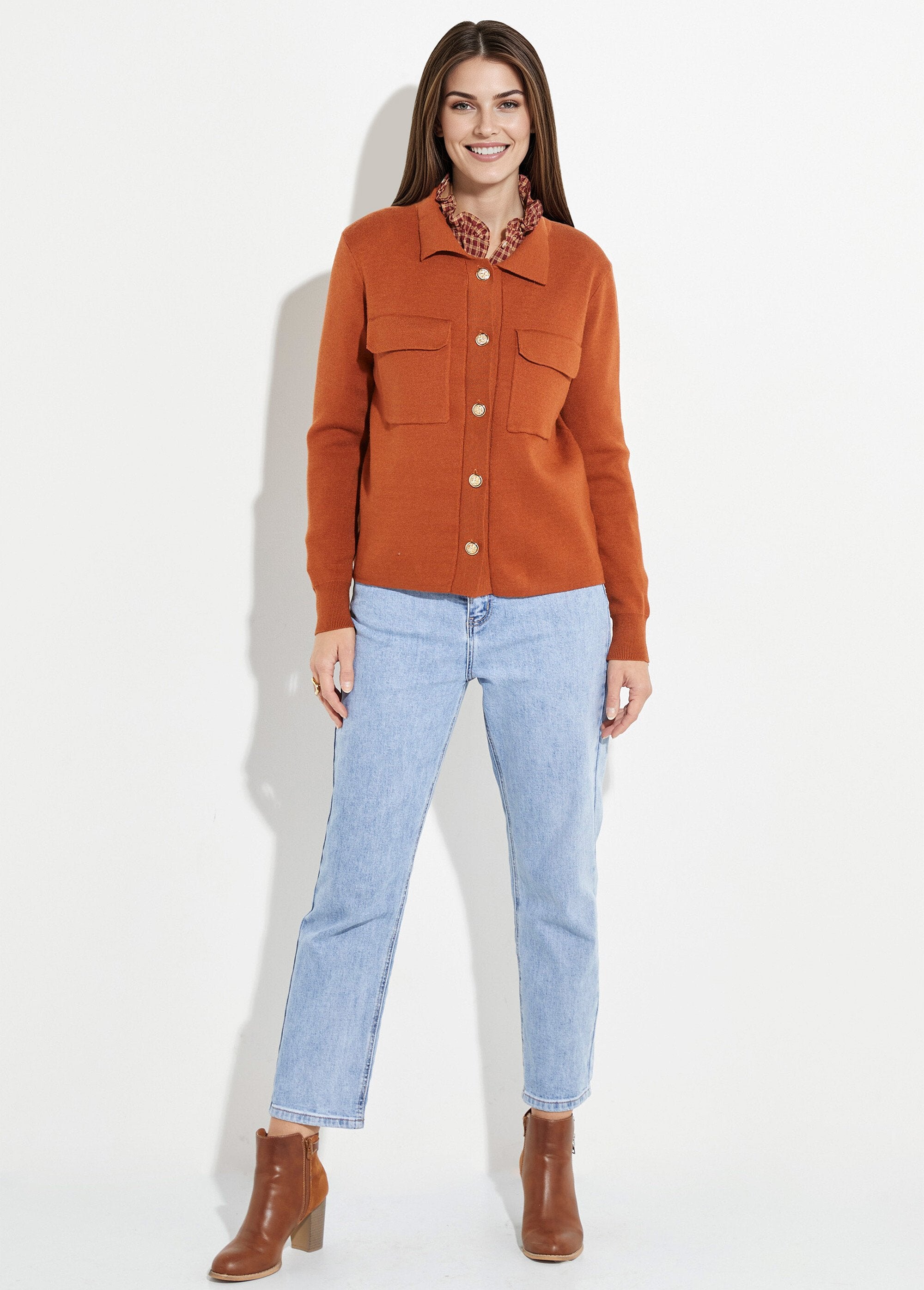 Chaqueta_de_punto_jacquard_con_botones_metálicos_Ladrillo_SF1_slim